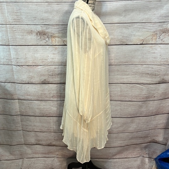 Soft Surroundings Neapolitan Top Tunic NWT Chiffon Layered Cowl Size Medium - Picture 5 of 12